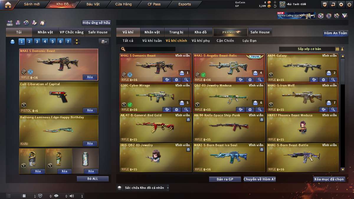 shop acc cf uy tin gia re